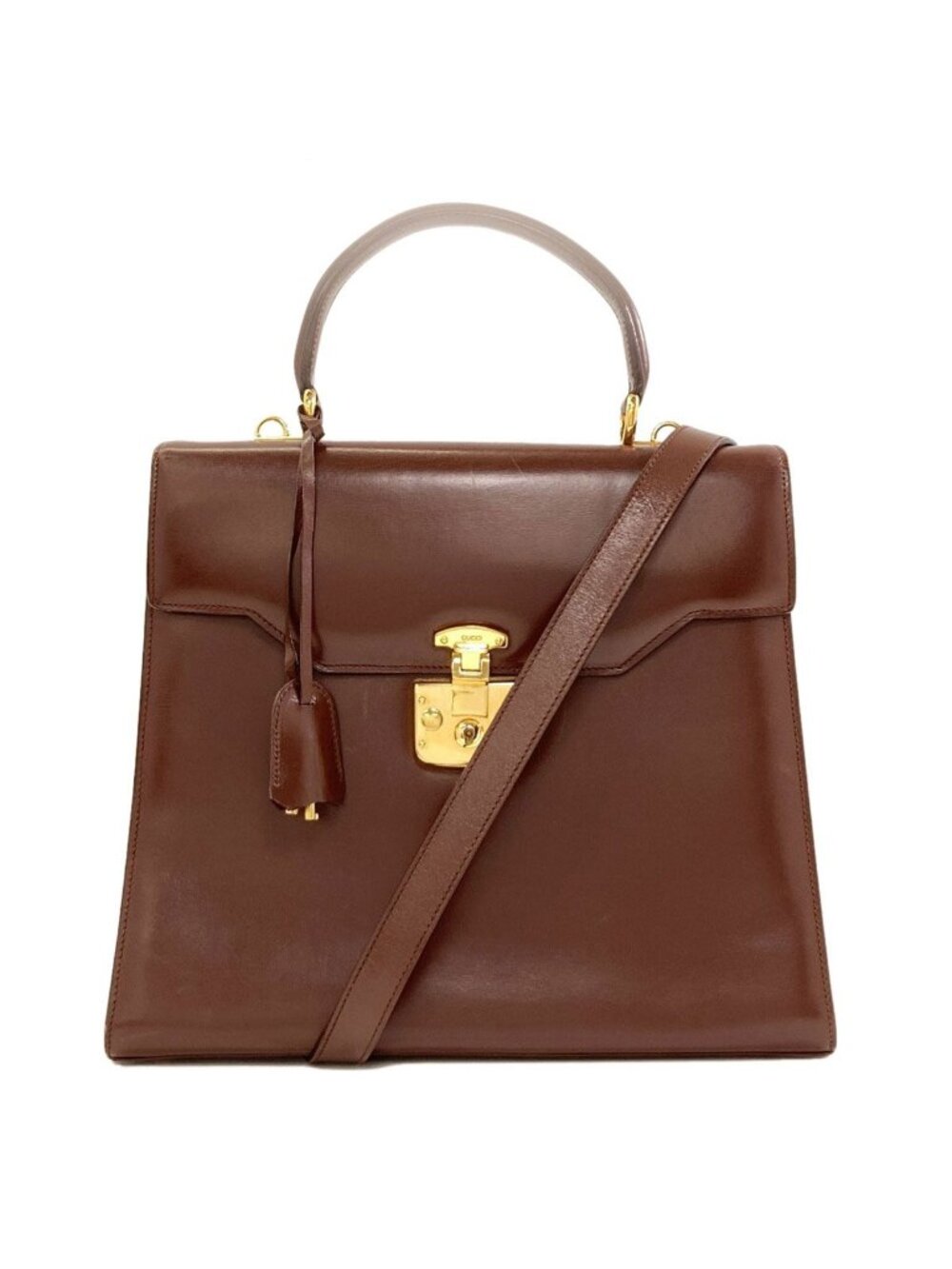 Gucci 000 01 2-Way Handbag Leather